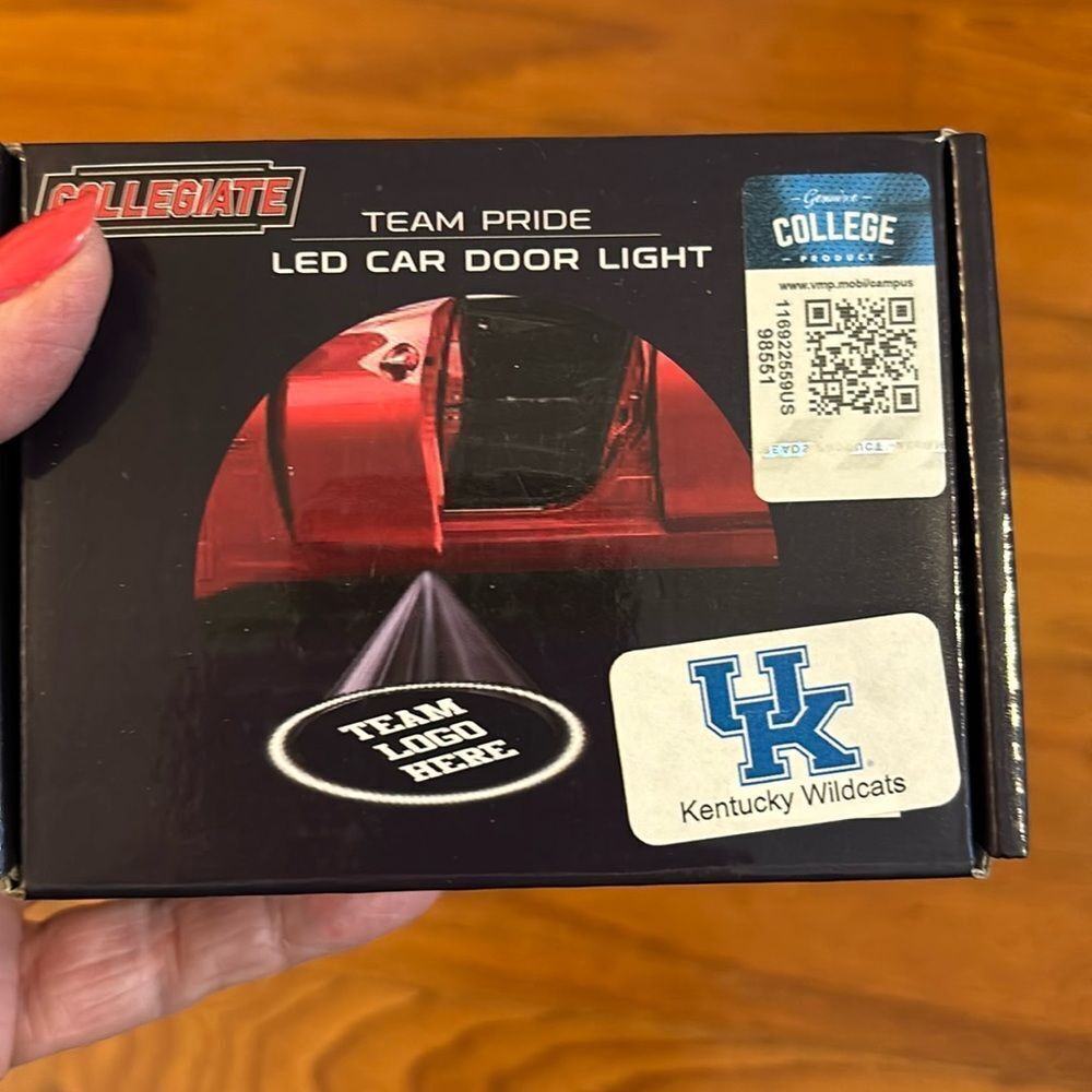 Collegiate Kentucky Wildcats LED car door light.  Great gift (out of stock)